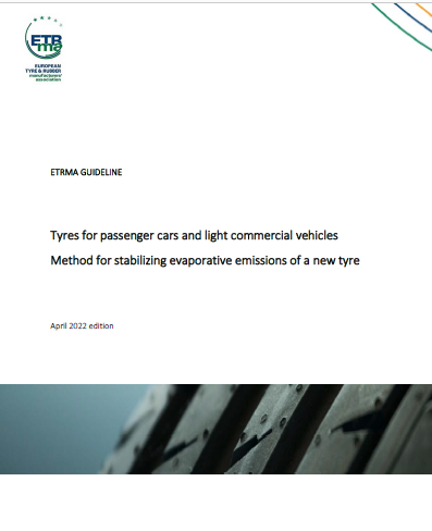 The Tyre industry has worked to update and reaffirm its position since 2007, on a method for stabilizing evaporative emissions of new light duty vehicle tyres.